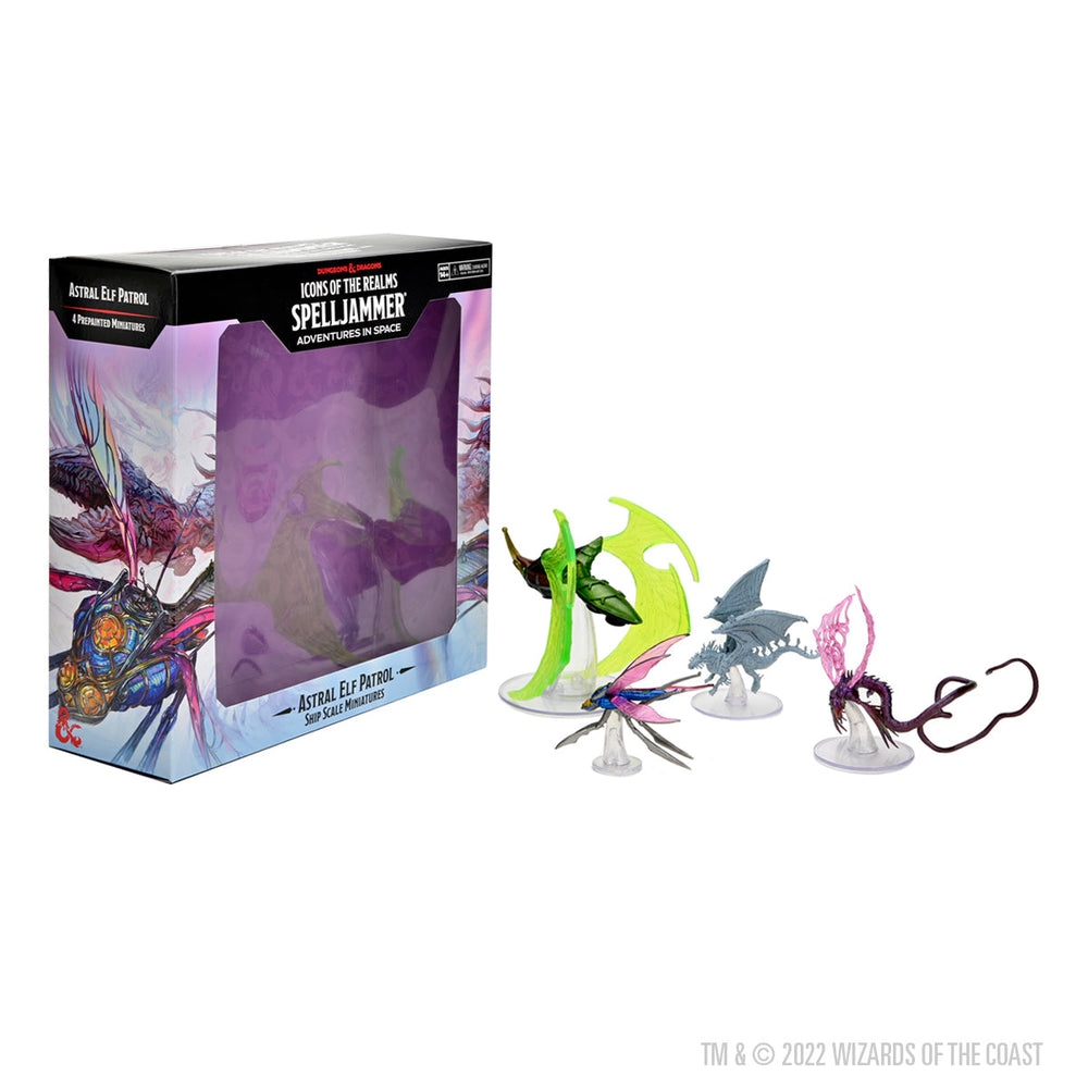 D&D: Icons of the Realms - Ship Scale - Astral Elf Patrol (ONLINE ORDER ONLY)
