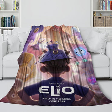 Elio Pattern Blanket Flannel Throw Room Decoration (Online Order Only)