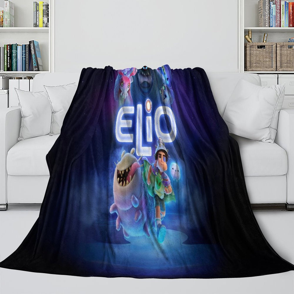 Elio Pattern Blanket Flannel Throw Room Decoration (Online Order Only)