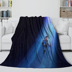 Elio Pattern Blanket Flannel Throw Room Decoration (Online Order Only)