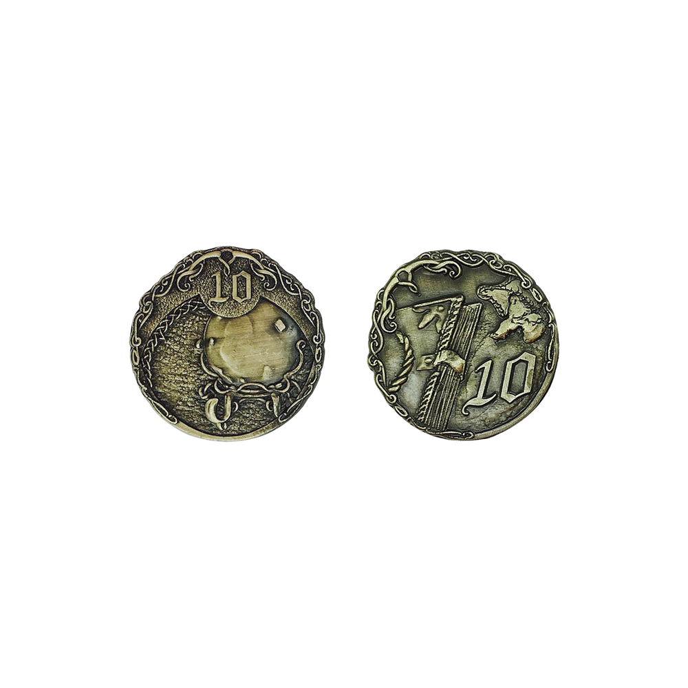 Adventure Coins – Elven Metal Coins Elf Set of 10