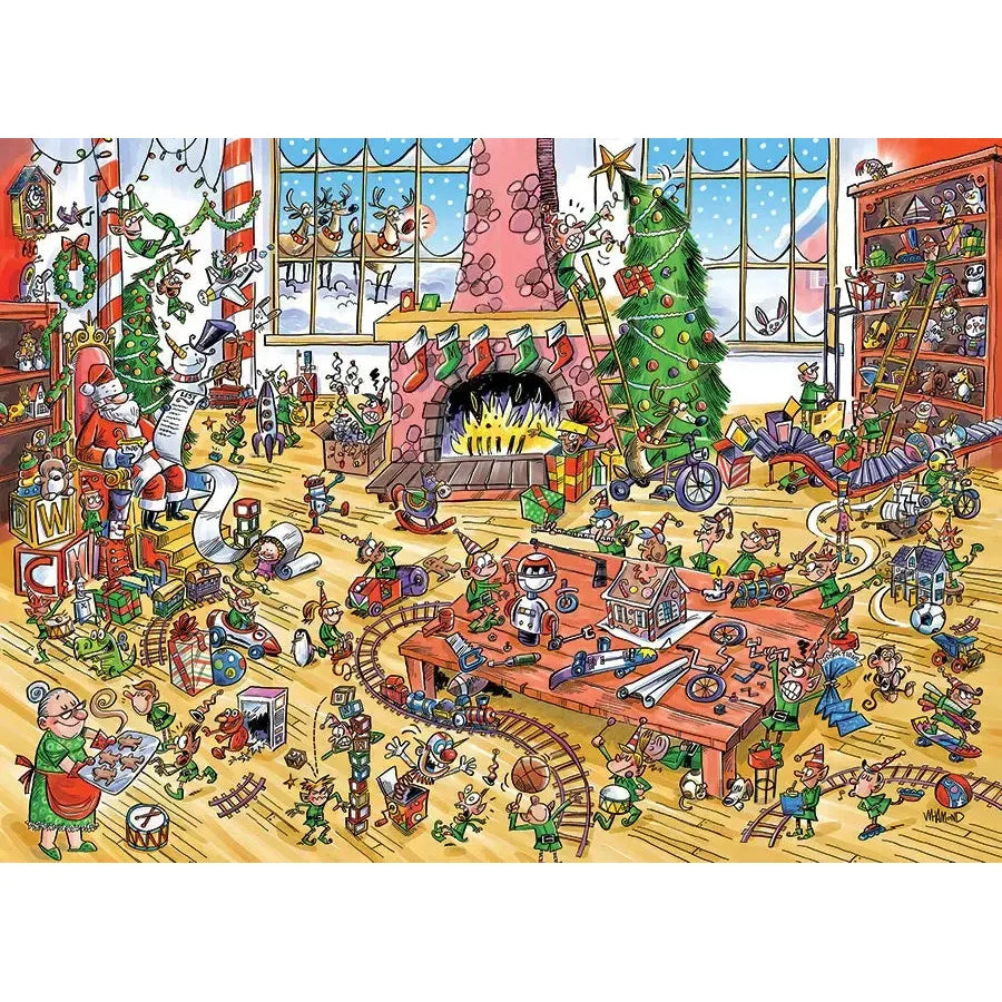 Elves at Work Doodle Town 1000 Piece Jigsaw Puzzle Cobble Hill (ONLINE ORDER ONLY)