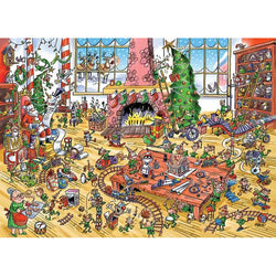 Elves at Work Doodle Town 1000 Piece Jigsaw Puzzle Cobble Hill (ONLINE ORDER ONLY)