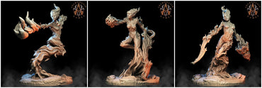 3D Printed Archvillain Games Magma Lords - Ember Maidens 28mm 32mm D&D (Online Only)