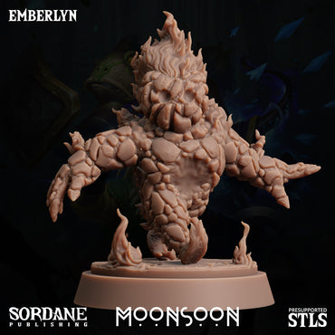 3D Printed Sordane Publishing Emberlyn Moonsoon 28 32mm D&D (Online Only)