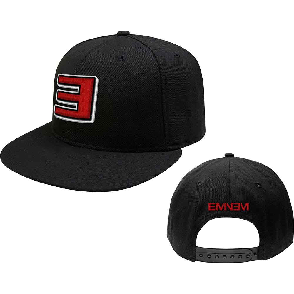 Eminem Snapback Cap: Reverse E (Black) (ONLINE ORDER ONLY)