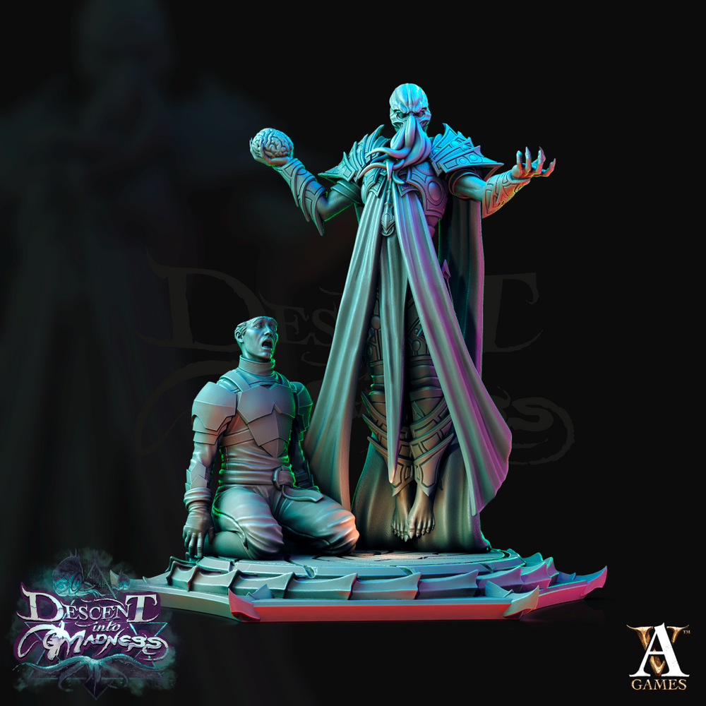 3D Printed Archvillain Games Descent into Madness Encephalids 28 32mm D&D (Online Only)