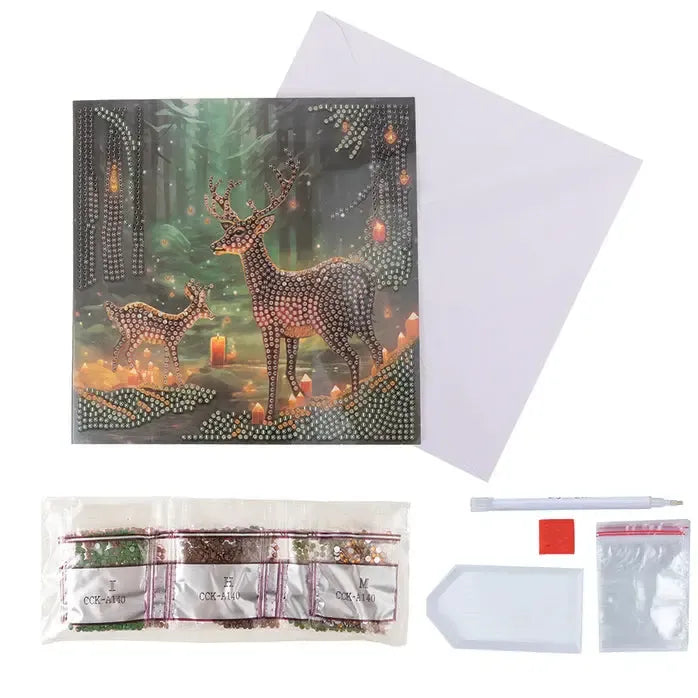 Enchanted Forest Crystal Art Card Kit Craft Buddy (ONLINE ORDER ONLY)