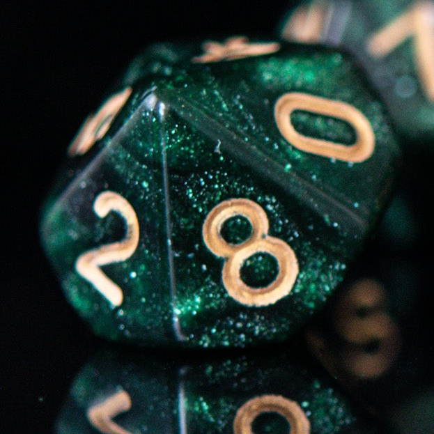 Pre-Order || Enchanted Forest Dew Acrylic Dice Set