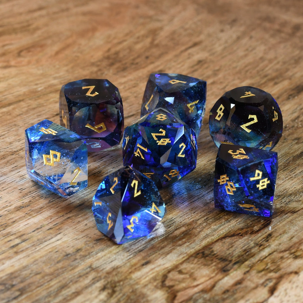 Pre-Order || Enchanted Waters Multifaceted Glass Dice Set