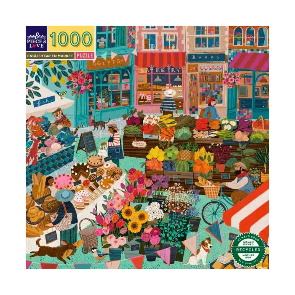 English Green Market 1000 Piece Jigsaw Puzzle eeBoo (ONLINE ORDER ONLY)