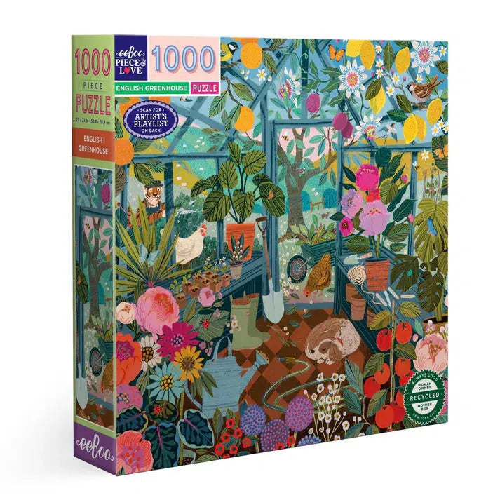 English Greenhouse 1000 Piece Jigsaw Puzzle eeBoo (ONLINE ORDER ONLY)