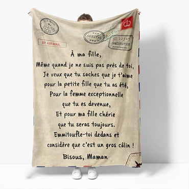 Envelope Flannel Blanket Soft Throw Blanket (Online Order Only)