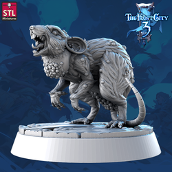 3D Printed STL Miniatures Envenomed Rat Set Core Characters The Frost City 3 28 - 32mm War Gaming D&D (Online Only)