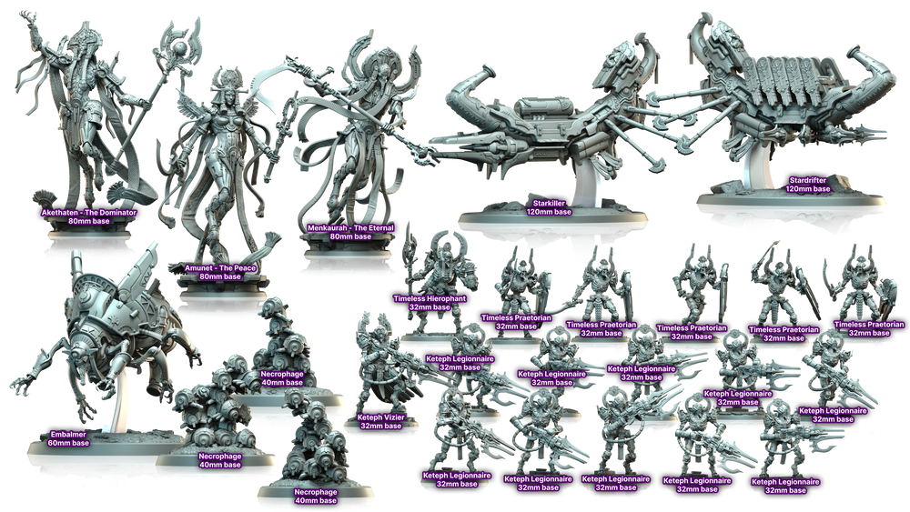 3D Printed Archvillain Games Timeless Hierophant Praetorians Empire of Stars Timeless Trinity 28 32mm D&D (Online Only)