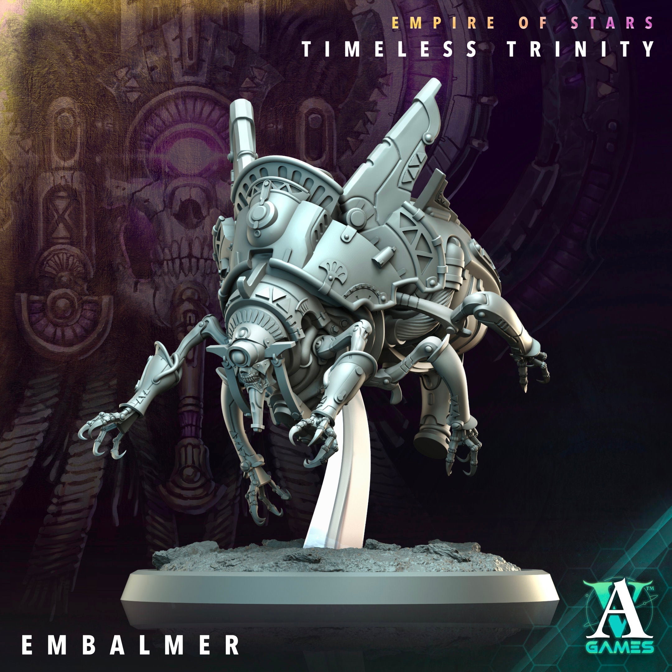 3D Printed Archvillain Games Embalmer Empire of Stars Timeless Trinity 28 32mm D&D (Online Only)