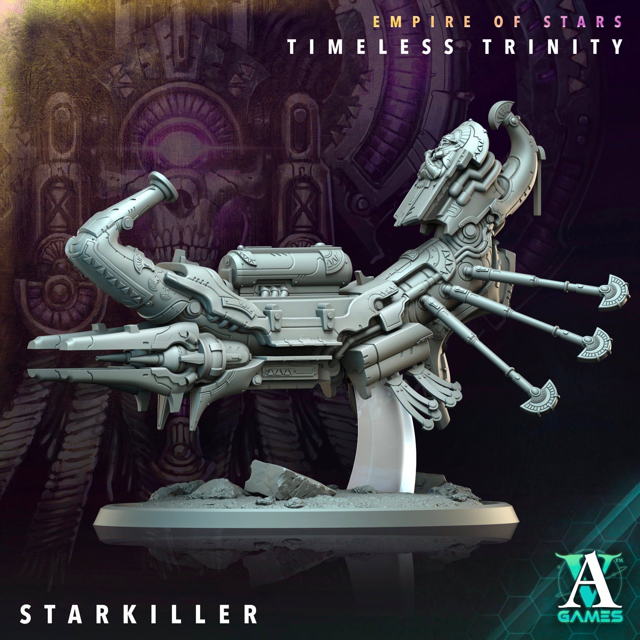 3D Printed Archvillain Games Starkiller Empire of Stars Timeless Trinity 28 32mm D&D (Online Only)