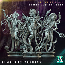 3D Printed Archvillain Games Timeless Trinity Empire of Stars Timeless Trinity 28 32mm D&D (Online Only)