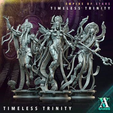 3D Printed Archvillain Games Timeless Trinity Empire of Stars Timeless Trinity 28 32mm D&D (Online Only)