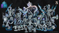 3D Printed Archvillain Games Eye of the Storm - Sky Kraken Acolytes 28mm 32mm D&D (Online Only)