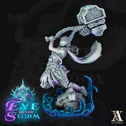 3D Printed Archvillain Games Eye of the Storm - Storm Giant Battlemaidens 28mm 32mm D&D (Online Only)