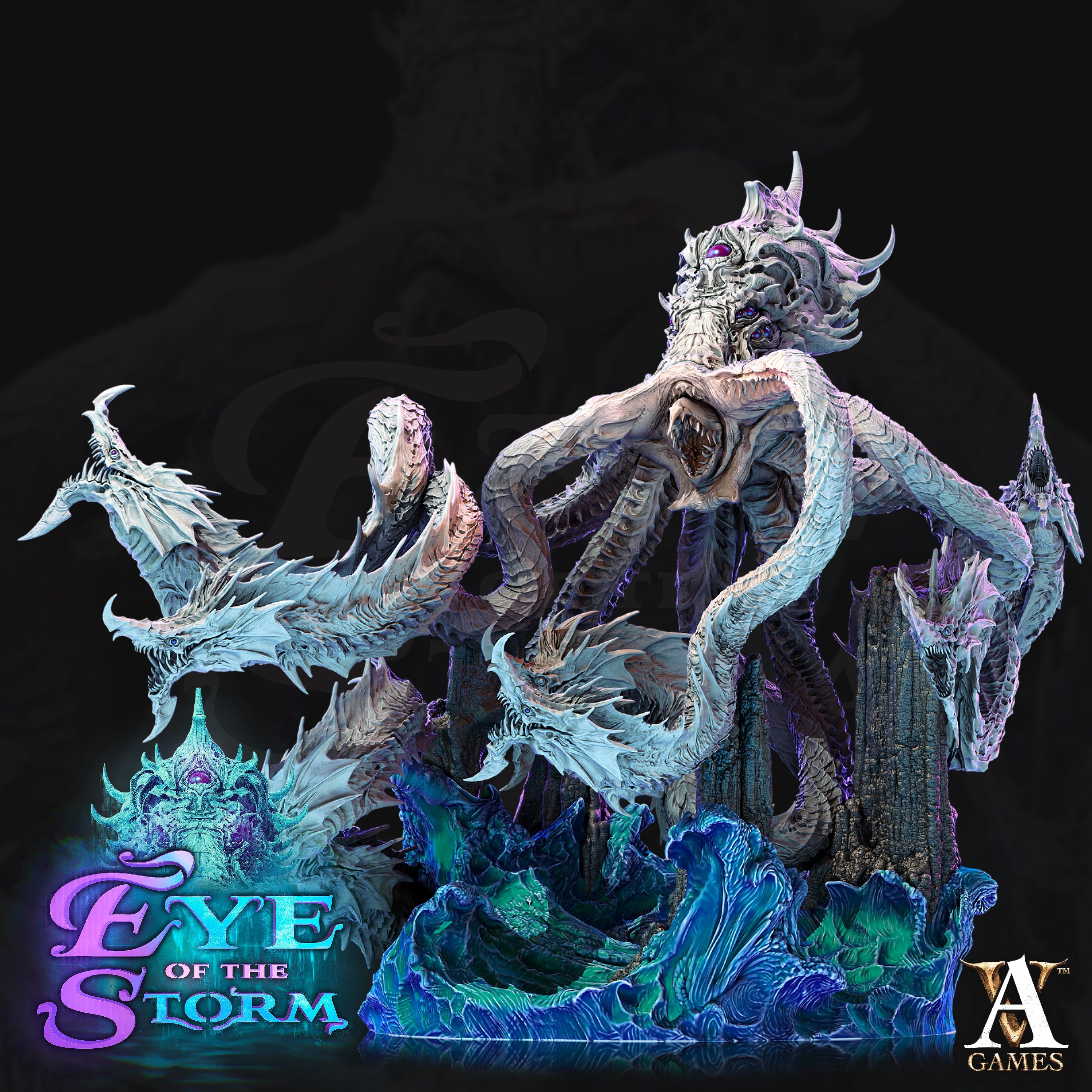 3D Printed Archvillain Games Eye of the Storm - Sky Kraken 28mm 32mm D&D (Online Only)