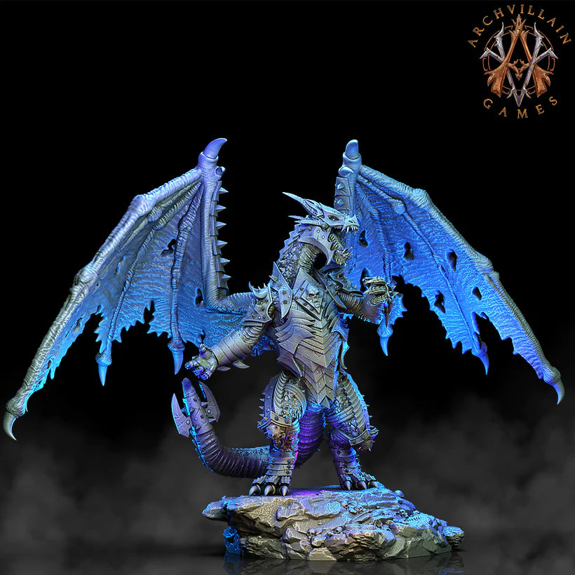 3D Printed Archvillain Games - Erevos the Death Dragon 28mm 32mm D&D (Online Only)