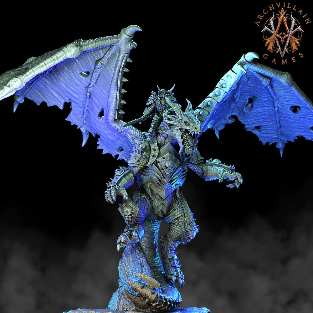3D Printed Archvillain Games Erevos the Death Dragon The Deathknight Order 28 32mm D&D (Online Only)