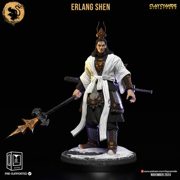 3D Printed Clay Cyanide Erlang Shen Black Myth Wukong Set 28 32 mm D&D (Online Only)