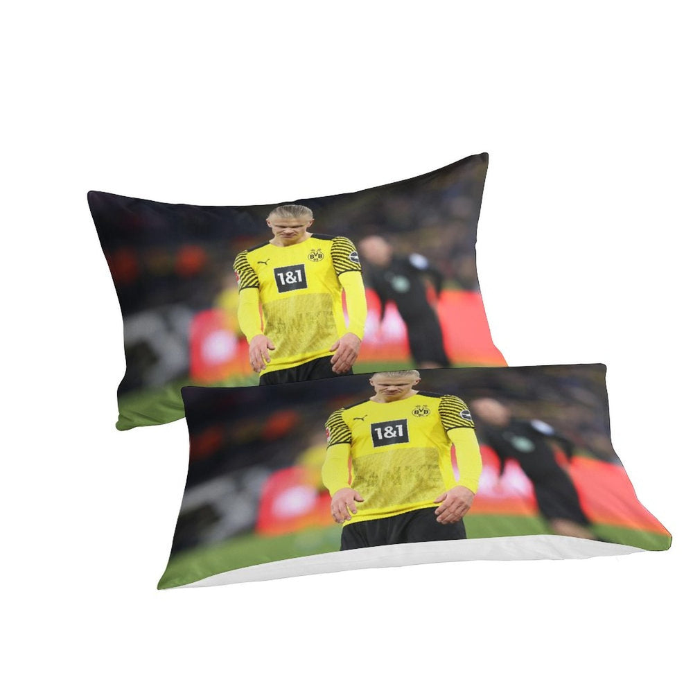 Erling Haaland Bedding Set Pattern Quilt Duvet Cover (Online Order Only)