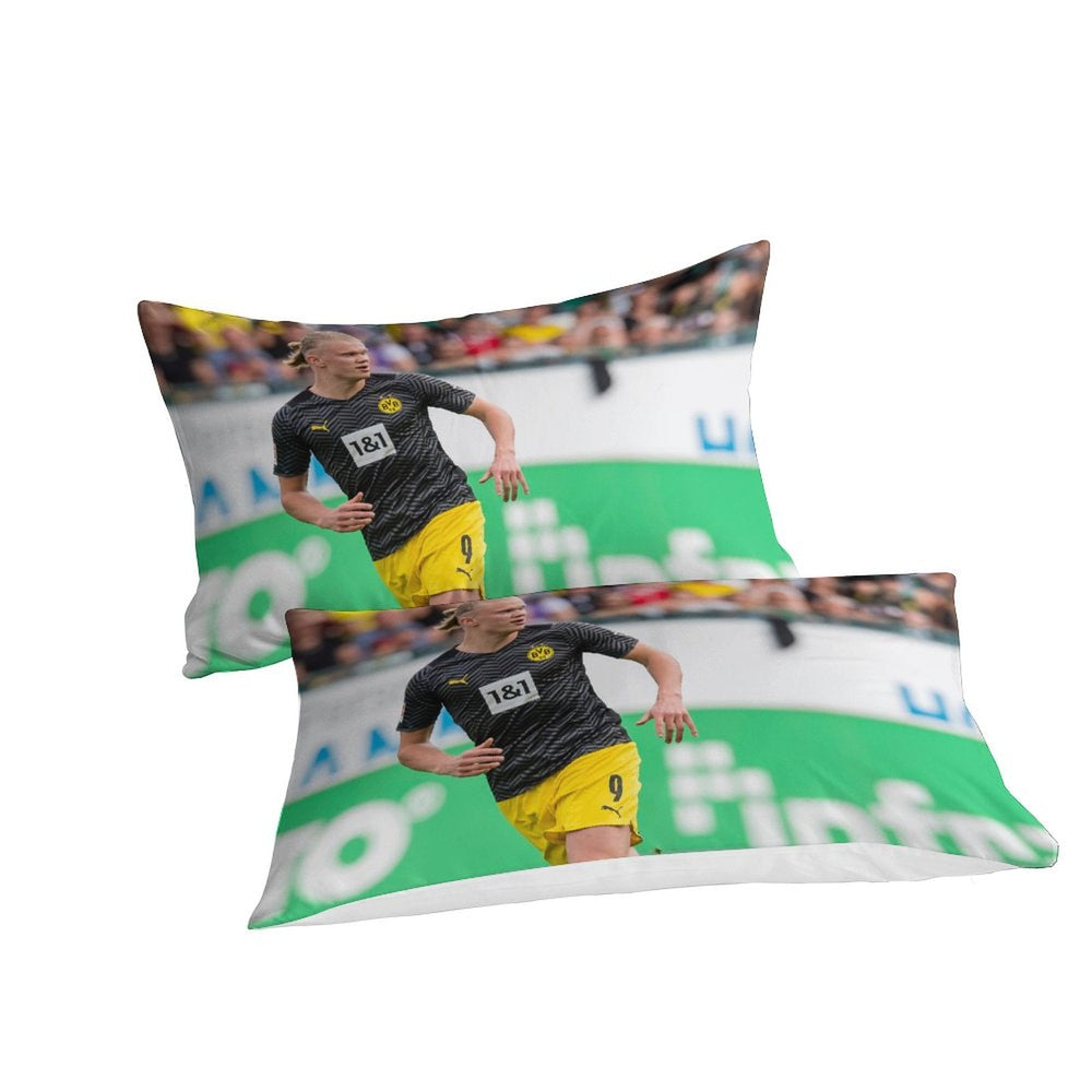 Erling Haaland Bedding Set Pattern Quilt Duvet Cover (Online Order Only)