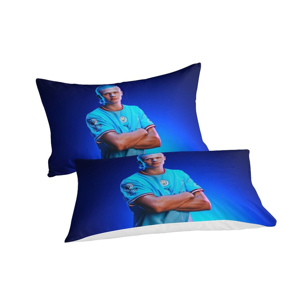 Erling Haaland Bedding Set Pattern Quilt Duvet Cover (Online Order Only)