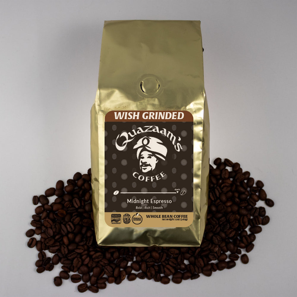 Midnight Espresso Coffee | Ground & Whole Bean Coffee | Dark Rich Roast (ONLINE ORDER ONLY)