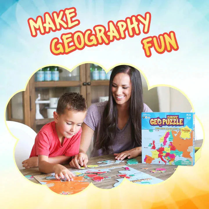 Europe GeoPuzzle 58 Piece Jigsaw Puzzle Geotoys (ONLINE ORDER ONLY)