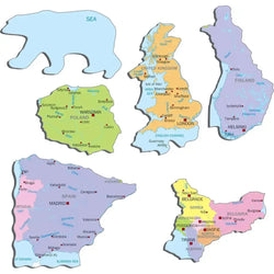 Europe Map 37 Piece Tray Jigsaw Puzzle Larsen