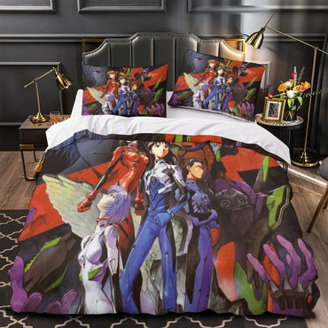 Evangelion Bedding Set Quilt Duvet Cover Without Filler (Online Order Only)