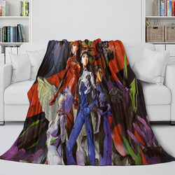 Evangelion Blanket Flannel Fleece Throw Room Decoration (Online Order Only)
