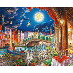 Evening Cafe in Venice 1000 Piece Jigsaw Puzzle Springbok (ONLINE ORDER ONLY)