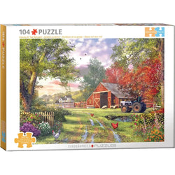 Evening at the Barnyard 104 Connecting Pieces Jigsaw Puzzle Eurographics (ONLINE ORDER ONLY)