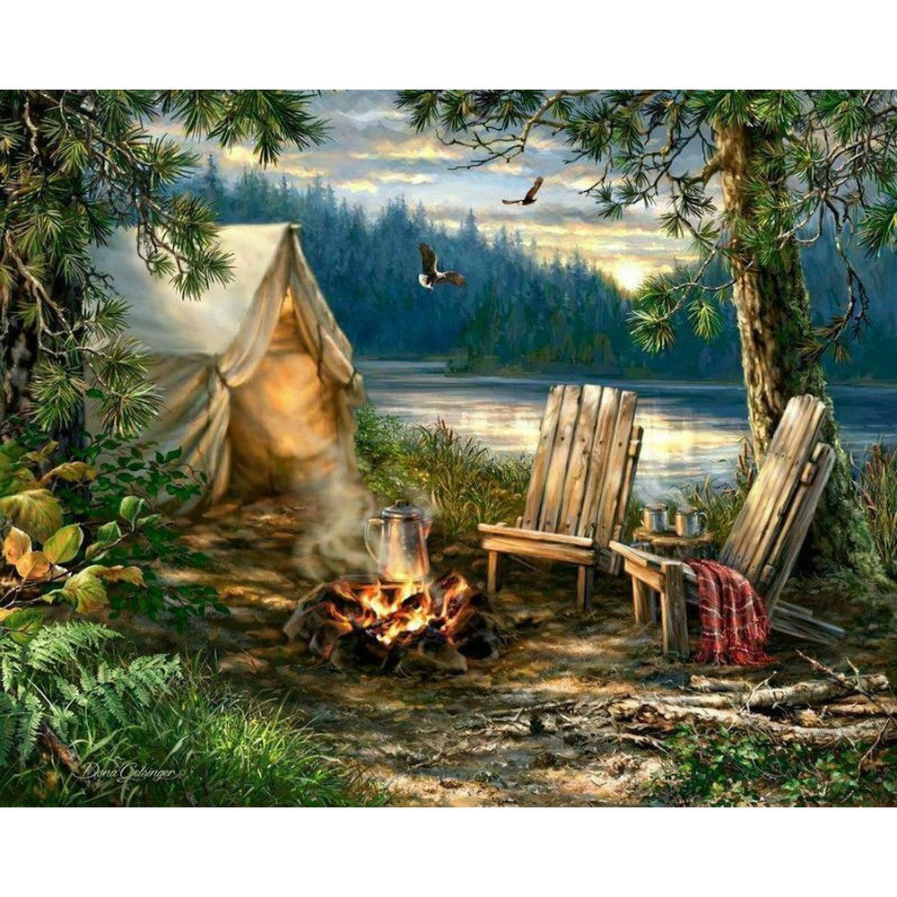 Evening at the Lake 500 Piece Jigsaw Puzzle Springbok (ONLINE ORDER ONLY)