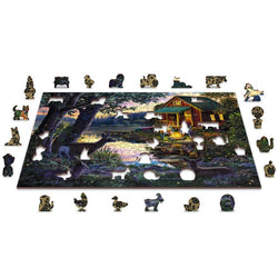 Evening at the Lakehouse 505 Piece Wood Jigsaw Puzzle Wooden City (ONLINE ORDER ONLY)