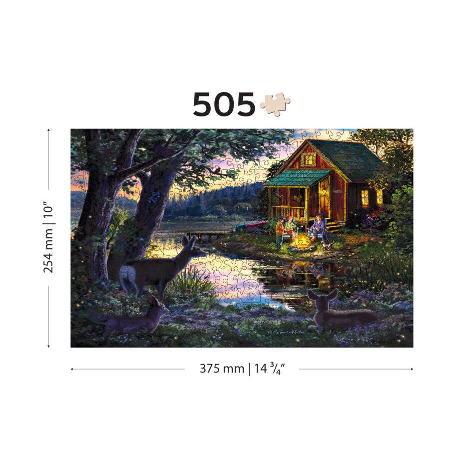 Evening at the Lakehouse 505 Piece Wood Jigsaw Puzzle Wooden City (ONLINE ORDER ONLY)