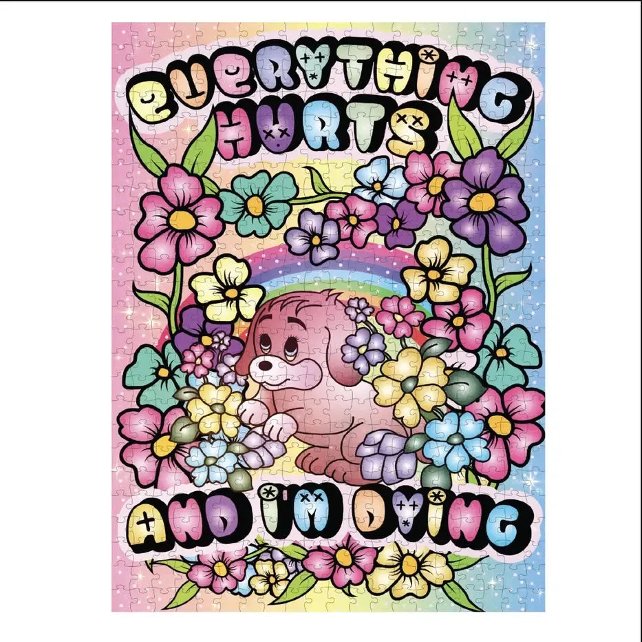 Everything Hurts & I'm Dying 500 Piece Jigsaw Puzzle Fun Club (ONLINE ORDER ONLY)