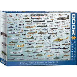 Evolution of Military Aircraft 2000 Piece Jigsaw Puzzle Eurographics (ONLINE ORDER ONLY)