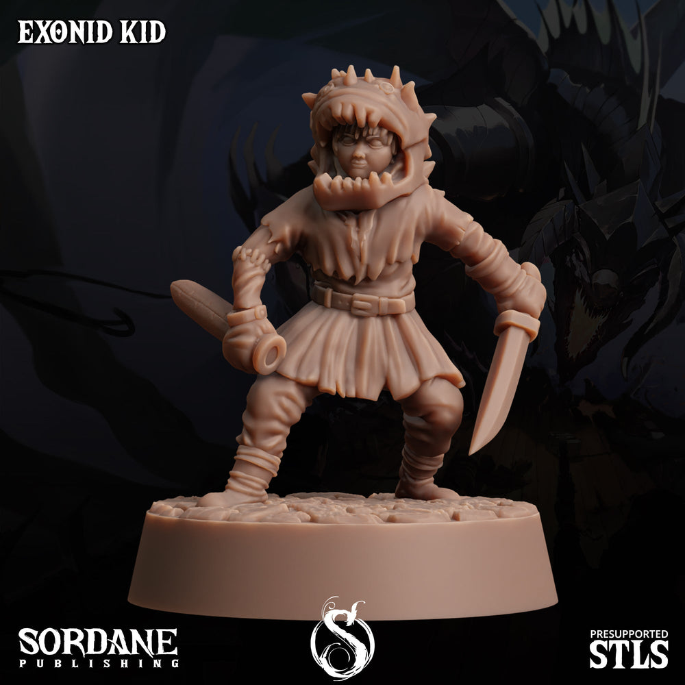 3D Printed Sordane Publishing Halloween Kids 28 32mm D&D (Online Only)
