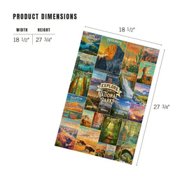 Explore Our National Parks 1000 Piece Jigsaw Puzzle Lantern Press (ONLINE ORDER ONLY)