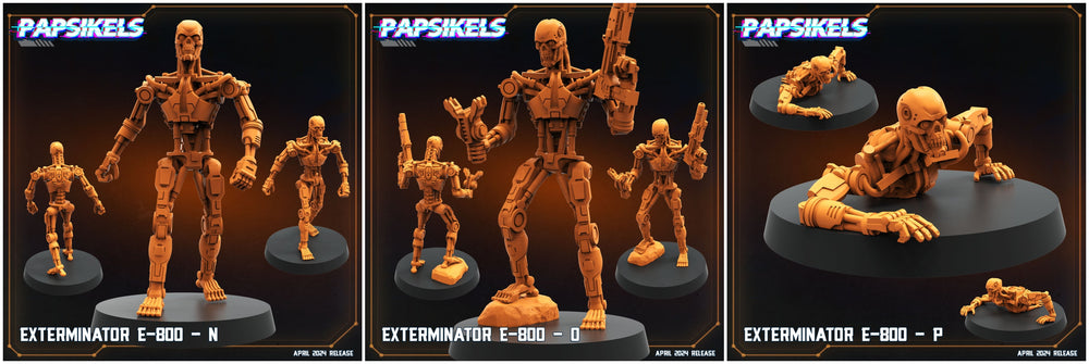 3D Printed Papsikels Exterminator E 800 Set Democracy Troopers SciFi Set 28mm 32mm (Online Only)