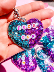 Fuck Off Glitter Keychain (Online Order Only)