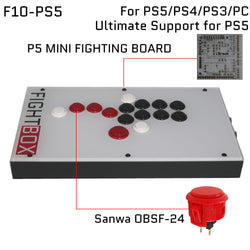 FightBox F10 Leverless Hitbox Style Arcade Controller for PS5/PC/Xbox/Switch (Online Only)