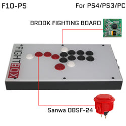 FightBox F10 Leverless Hitbox Style Arcade Controller for PS5/PC/Xbox/Switch (Online Only)